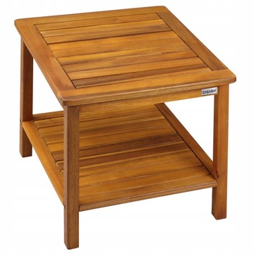 Садовый стол из дерева акации 45x45x45см