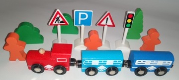 ДЕРЕВЯННЫЙ ПРИЦЕП ВИАДУКТ + аксессуары