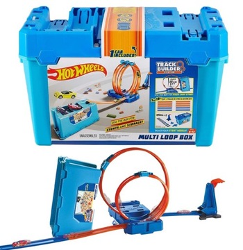 Kasaderskie Pętle Hot Wheels FLK90 Multi Loop Box Track Builder