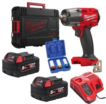 KLUCZ UDAROWY 1/2 18V 745 Nm 2x 5Ah MILWAUKEE M18
