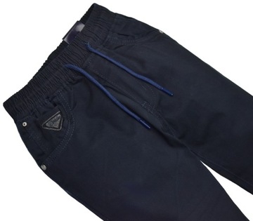 Удобные деловые брюки темно-синие (140-146-152-158-164-170-176) - 122/128/134