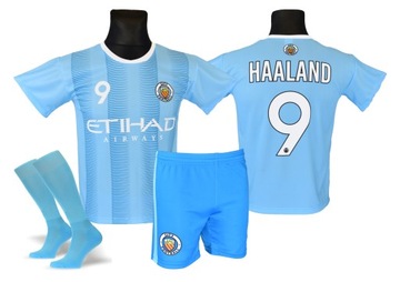 Футбольная форма HAALAND, рубашка, шорты + носки, размер 160.