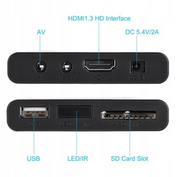 wkv-110-240V Full HD Mini Box Медиаплеер