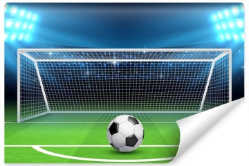 Fototapeta Bramka PIŁKA NOŻNA Stadion 3D 180x120