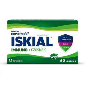 Iskial IMMUNO + Czosnek + Czarnuszka 60 kapsułek