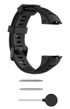 Garmin Instinct / Solar / ЧЕРНЫЙ силиконовый ремешок
