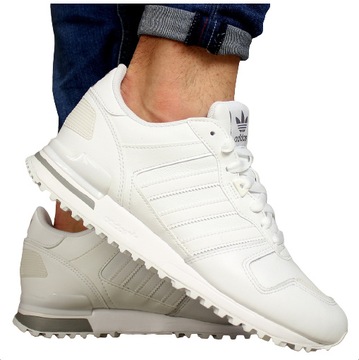 buty męskie Adidas ZX 700 SKÓRA wygodne białe