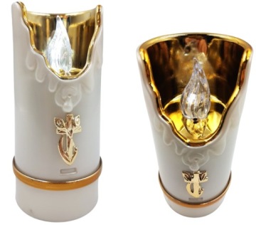 ЭЛЕКТРИЧЕСКАЯ СВЕЧНАЯ ВСТАВКА БЕЛАЯ СВЕЧА С БАТАРЕЙКАМИ ЭЛЕКТРИЧЕСКИЕ ВСТАВКИ