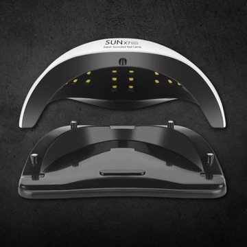 ЛАМПА ДЛЯ НОГТЕЙ 220 Вт ДЛЯ ГИБРИДНЫХ УФ-ГЕЛЕЙ LED SUN X7 LCD DUAL MAX МОДЕЛЬ 2024 г.