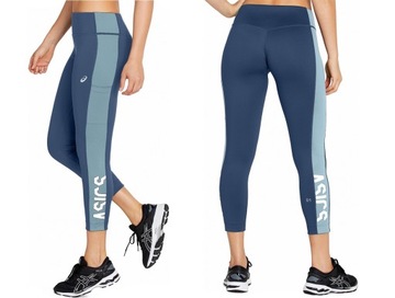 ASICS LEGGINSY DAMSKIE SPORTOWE NA TRENING DO BIEGANIA 7/8 r. S