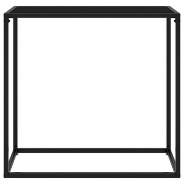 Консольный столик vidaXL, черный, 80x35x75 см, закаленное стекло