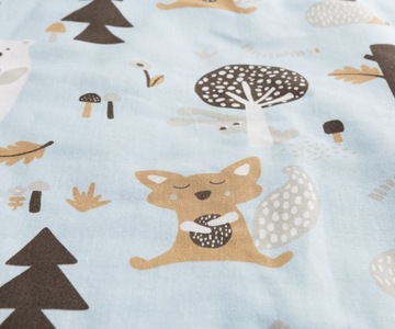 Комплект постельного белья Muslin Sensillo 75 x 95 см Синий