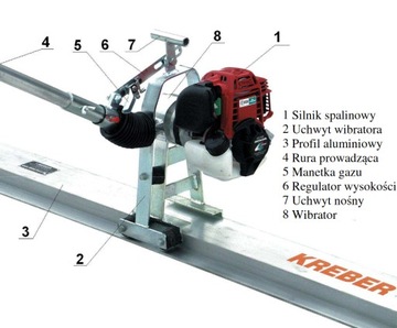 ВИБРАЦИОННАЯ ПОЛОСКА 2.5М БЕНЗИНОВЫЙ KREBER K-LW HONDA
