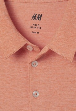 H&M t-shirt koszulka polo slim fit M 170 F79