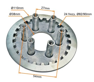 ВНУТРЕННЯЯ КОРЗИНА СЦЕПЛЕНИЯ / ВНУТРЕННЯЯ СТУПИЦА С ДИСКОМ CB250 ZS169 FMM ZABIE