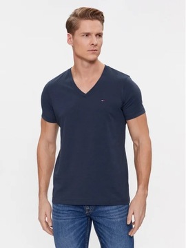Tommy Jeans T-Shirt DM0DM04410 Granatowy Regular Fit M