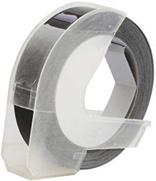 Taśma zamiennik Dymo S0898130, 9mm x 3m, biały druk / biały podkład