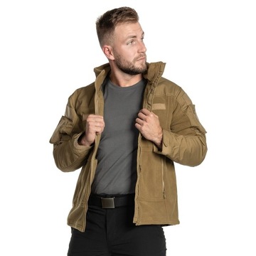 Polar bluza polarowa taktyczna rozpinana bez kaptura MFH Combat Coyote XL