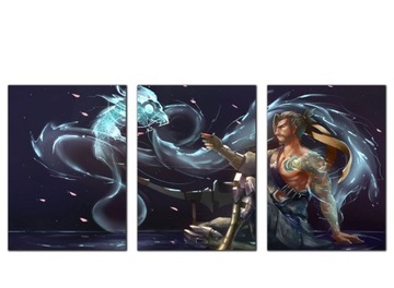 3x OBRAZ NA ŚCIANĘ OVERWATCH HANZO 3 30x40
