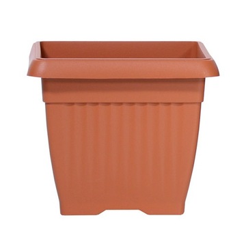 Doniczka kwadratowa tradycyjna 37 cm Terakota