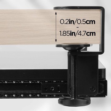 Duronic DKTSX2 Выдвижная подставка для клавиатуры