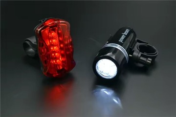 ВЕЛОСИПЕДНАЯ ЛАМПА СВЕТОДИОДНАЯ ПОДСВЕТКА ДЛЯ ВЕЛОСИПЕДНОГО РУЛЯ ПЕРЕДНЯЯ + ЗАДНЯЯ USB ПИТАНИЕ