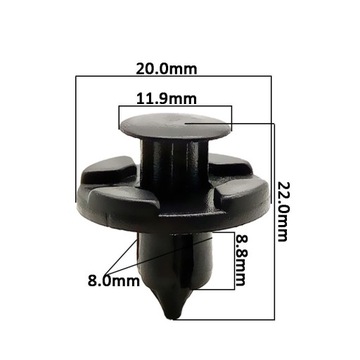 Kołki spinki 50 uniwersalne 8.0 mm uniwersalne