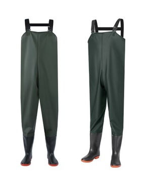 Wodery Spodniobuty Spodnie Wędkarskie + Szelki 45