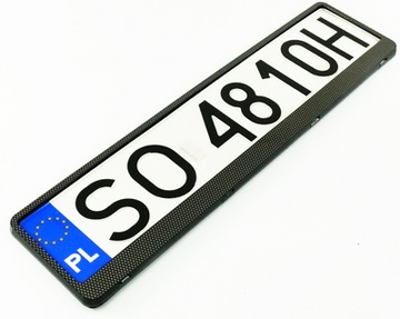 RAMKA TABLICY KARBON REJESTRACJA CARBON EUROCLIP