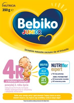 Bebiko 4R formuła na bazie mleka z kleikiem ryżowym