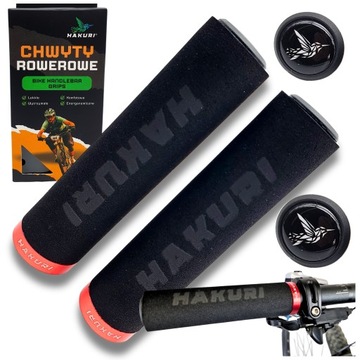 RĄCZKI ROWEROWE GRIPY NA ROWER Uchwyty na kierownice MIĘKKIE Ergonomiczne