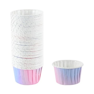 Gradientowa papierowa babeczka Decor syrenka motyw