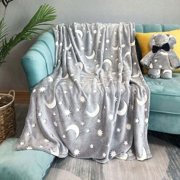 Волшебное одеяло, светящееся в темноте – GlowBlanket 1+1 БЕСПЛАТНО