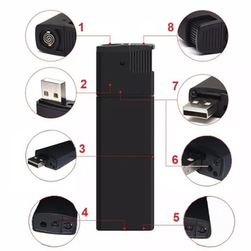 СКРЫТАЯ МИНИ ЭЛЕКТРИЧЕСКАЯ КАМЕРА WIFI ЗАЖИГАЛКА