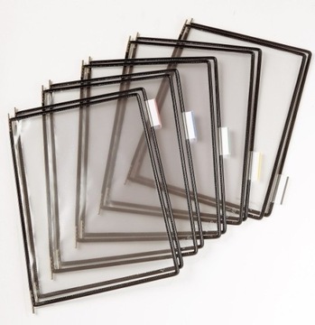 Panele prezentacyjne TARIFOLD A4 (10 sztuk) czarne