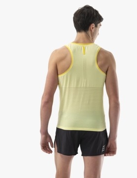Koszulka Sportowa Męska COMPRESSPORT Bezrękawnik do Biegania PRO Żółta M