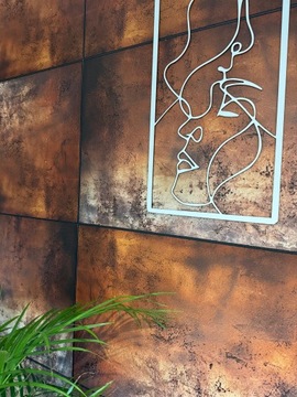 Декоративная панель Панели настенные 100х50 см МЕДЬ медно-коричневая