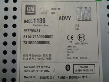 OPEL MOKKA РАДИО MP3 557799431