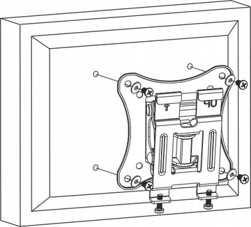 Uchwyt do telewizora MISTRAL 12''-24'' MI-U101