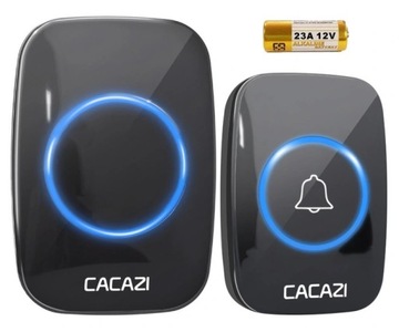 Водонепроницаемый БЕСПРОВОДНОЙ ДВЕРНОЙ ЗВОНОК CACAZI 300M IP44