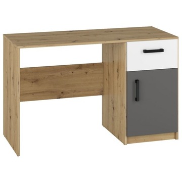 Biurko FIJI FJ08 120 dąb artisan/biały/antracyt - elegancka kolekcja