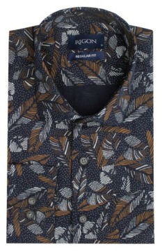 Рубашка мужская с буквами -RIGON 45/176-182 (рег)