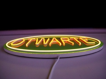 NOTWARTE НЕОНОВАЯ СВЕТОДИОДНАЯ ИНСТРУКЦИЯ ОТКРЫТАЯ РЕКЛАМА 500Х300ММ