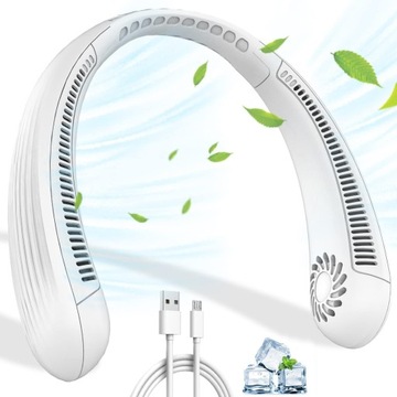 ШЕЙНЫЙ ВЕНТИЛЯТОР USB ПОРТАТИВНЫЙ БЕЗЛОПАСНЫЙ ВЕНТИЛЯТОР, 3 СКОРОСТИ