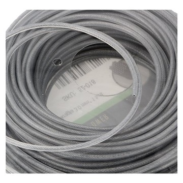 Stalowa żyłka kosy podkaszarki średnica 3 mmx33m nylon