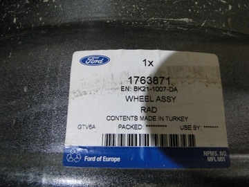 4× DISK OCELOVÝ FORD OE BK21-1007-DA 6.5" X 16" 5X160 ET 60