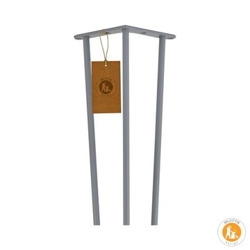 MORIA DESIGN Металлические ножки журнального столика Шпилька ножки 48 см диаметр 10 серый