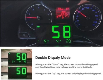 Многофункциональный цифровой спидометр GPS HUD
