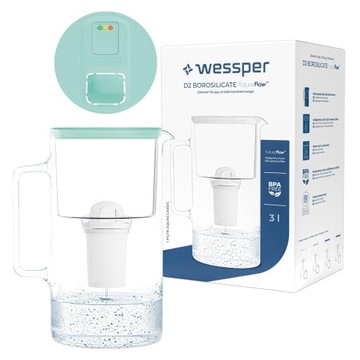 Dzbanek filtrujący Wessper FutureFlow aquaclassic 3l + 1x wkład filtr