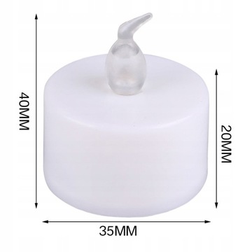 24 мерцающих светодиодных чайных свечи с дистанционным управлением.